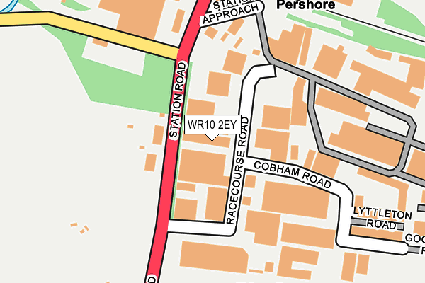 WR10 2EY map - OS OpenMap – Local (Ordnance Survey) WR10 2EY map - OS OpenMap – Local (Ordnance Survey)