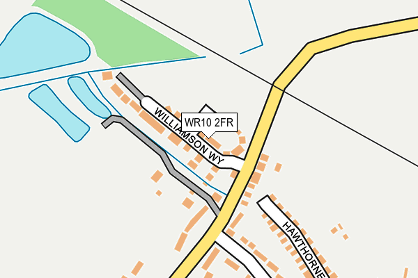WR10 2FR map - OS OpenMap – Local (Ordnance Survey) WR10 2FR map - OS OpenMap – Local (Ordnance Survey)