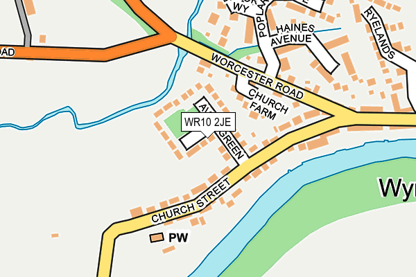 WR10 2JE map - OS OpenMap – Local (Ordnance Survey) WR10 2JE map - OS OpenMap – Local (Ordnance Survey)
