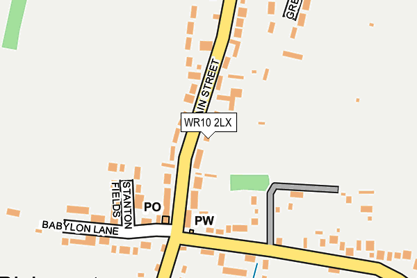 WR10 2LX map - OS OpenMap – Local (Ordnance Survey) WR10 2LX map - OS OpenMap – Local (Ordnance Survey)