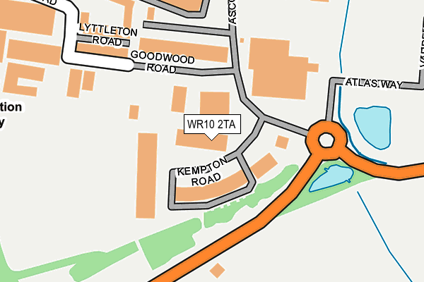 WR10 2TA map - OS OpenMap – Local (Ordnance Survey) WR10 2TA map - OS OpenMap – Local (Ordnance Survey)