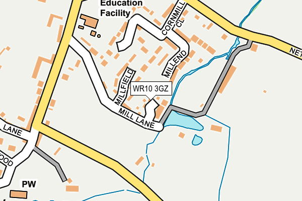 WR10 3GZ map - OS OpenMap – Local (Ordnance Survey) WR10 3GZ map - OS OpenMap – Local (Ordnance Survey)