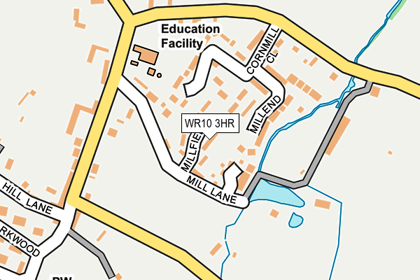 WR10 3HR map - OS OpenMap – Local (Ordnance Survey) WR10 3HR map - OS OpenMap – Local (Ordnance Survey)