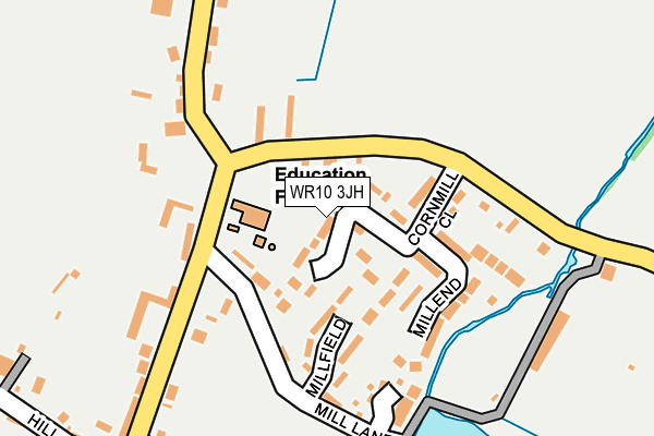WR10 3JH map - OS OpenMap – Local (Ordnance Survey)