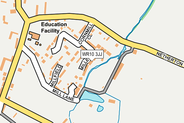 WR10 3JJ map - OS OpenMap – Local (Ordnance Survey) WR10 3JJ map - OS OpenMap – Local (Ordnance Survey)