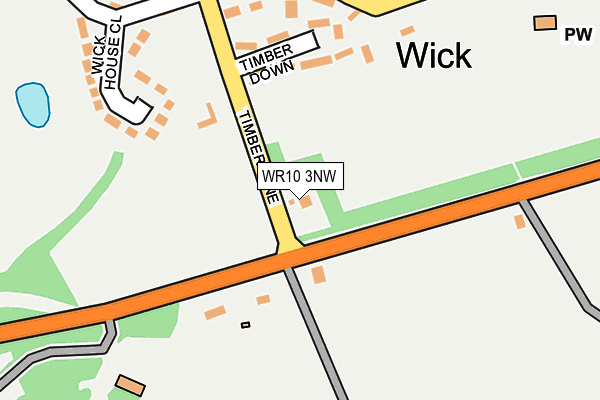 WR10 3NW map - OS OpenMap – Local (Ordnance Survey) WR10 3NW map - OS OpenMap – Local (Ordnance Survey)