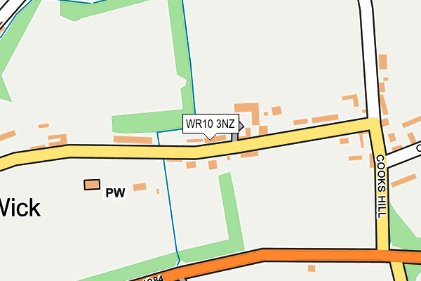WR10 3NZ map - OS OpenMap – Local (Ordnance Survey) WR10 3NZ map - OS OpenMap – Local (Ordnance Survey)