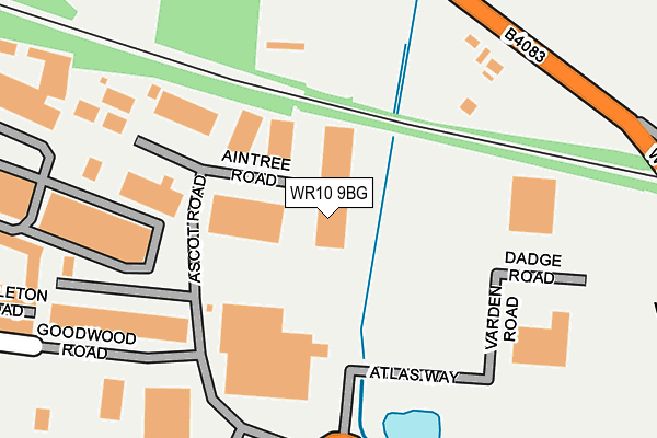 WR10 9BG map - OS OpenMap – Local (Ordnance Survey) WR10 9BG map - OS OpenMap – Local (Ordnance Survey)