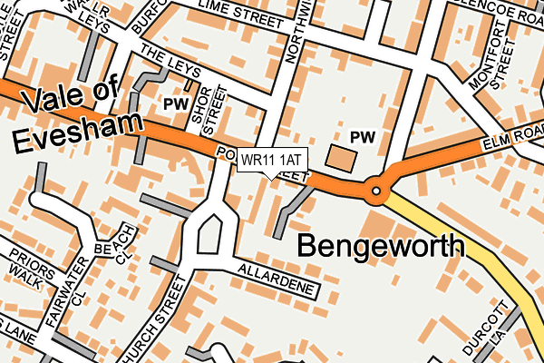 WR11 1AT map - OS OpenMap – Local (Ordnance Survey) WR11 1AT map - OS OpenMap – Local (Ordnance Survey)