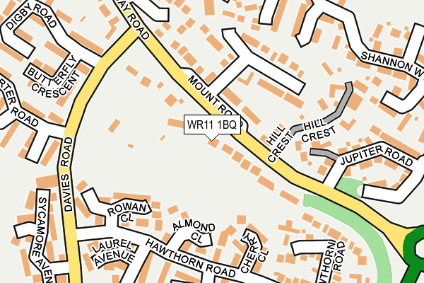 WR11 1BQ map - OS OpenMap – Local (Ordnance Survey) WR11 1BQ map - OS OpenMap – Local (Ordnance Survey)