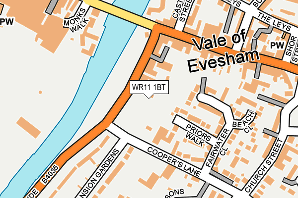 WR11 1BT map - OS OpenMap – Local (Ordnance Survey) WR11 1BT map - OS OpenMap – Local (Ordnance Survey)