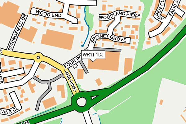 WR11 1DJ map - OS OpenMap – Local (Ordnance Survey) WR11 1DJ map - OS OpenMap – Local (Ordnance Survey)