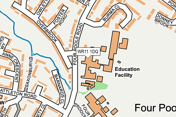 WR11 1DQ map - OS OpenMap – Local (Ordnance Survey) WR11 1DQ map - OS OpenMap – Local (Ordnance Survey)