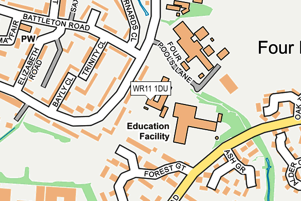 WR11 1DU map - OS OpenMap – Local (Ordnance Survey) WR11 1DU map - OS OpenMap – Local (Ordnance Survey)