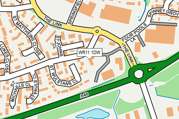 WR11 1DW map - OS OpenMap – Local (Ordnance Survey) WR11 1DW map - OS OpenMap – Local (Ordnance Survey)