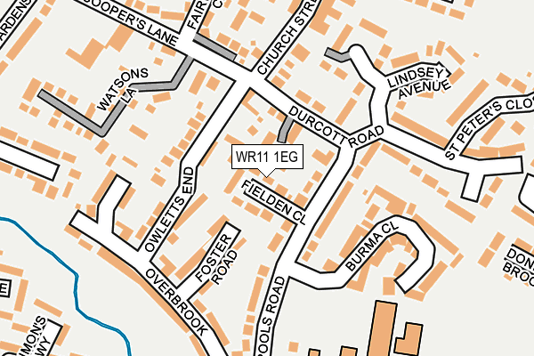 WR11 1EG map - OS OpenMap – Local (Ordnance Survey) WR11 1EG map - OS OpenMap – Local (Ordnance Survey)