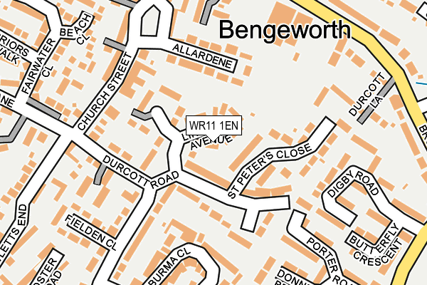WR11 1EN map - OS OpenMap – Local (Ordnance Survey)