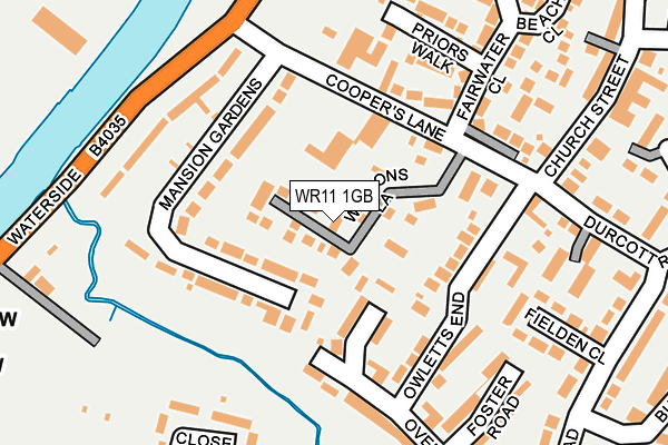 WR11 1GB map - OS OpenMap – Local (Ordnance Survey) WR11 1GB map - OS OpenMap – Local (Ordnance Survey)