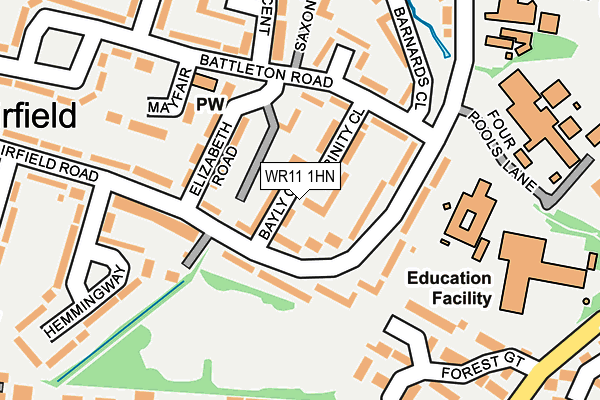WR11 1HN map - OS OpenMap – Local (Ordnance Survey) WR11 1HN map - OS OpenMap – Local (Ordnance Survey)