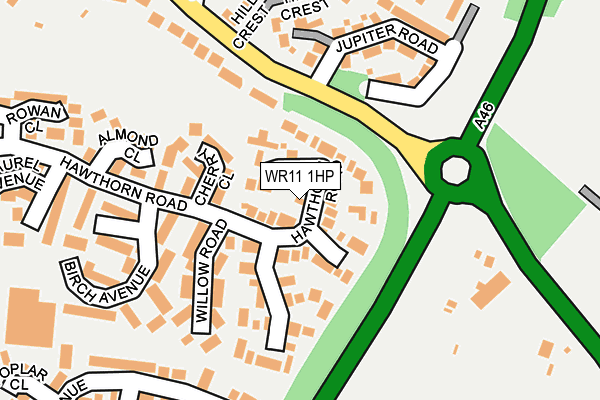 WR11 1HP map - OS OpenMap – Local (Ordnance Survey) WR11 1HP map - OS OpenMap – Local (Ordnance Survey)