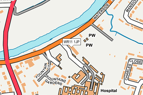 WR11 1JP map - OS OpenMap – Local (Ordnance Survey) WR11 1JP map - OS OpenMap – Local (Ordnance Survey)
