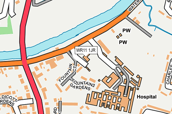 WR11 1JR map - OS OpenMap – Local (Ordnance Survey) WR11 1JR map - OS OpenMap – Local (Ordnance Survey)