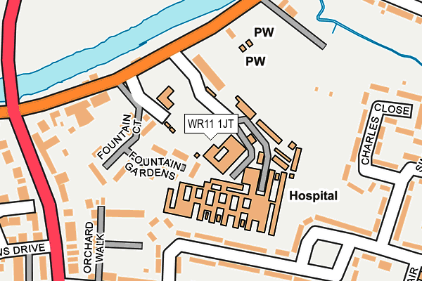WR11 1JT map - OS OpenMap – Local (Ordnance Survey)