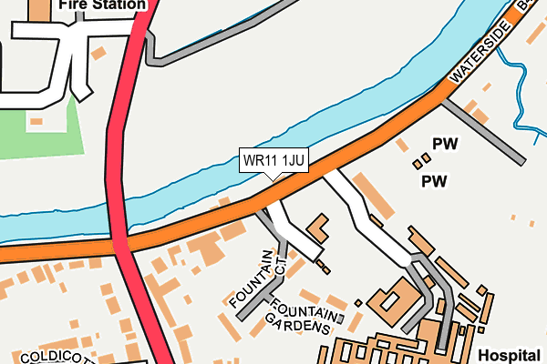 WR11 1JU map - OS OpenMap – Local (Ordnance Survey) WR11 1JU map - OS OpenMap – Local (Ordnance Survey)