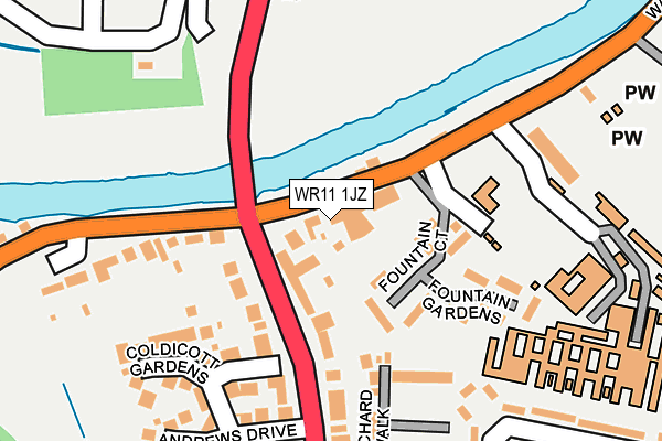 WR11 1JZ map - OS OpenMap – Local (Ordnance Survey) WR11 1JZ map - OS OpenMap – Local (Ordnance Survey)