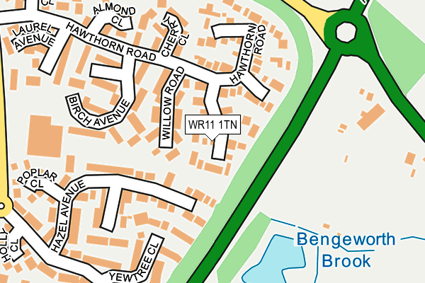 WR11 1TN map - OS OpenMap – Local (Ordnance Survey) WR11 1TN map - OS OpenMap – Local (Ordnance Survey)