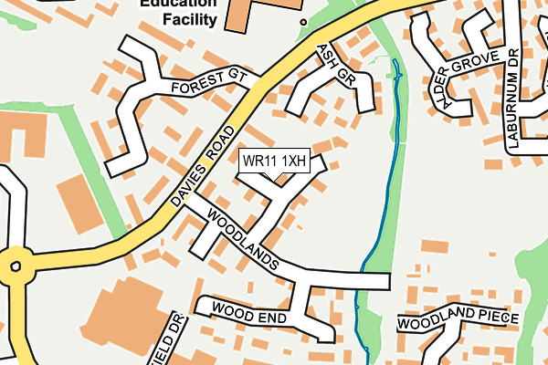WR11 1XH map - OS OpenMap – Local (Ordnance Survey) WR11 1XH map - OS OpenMap – Local (Ordnance Survey)
