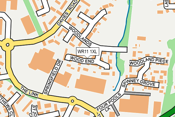 WR11 1XL map - OS OpenMap – Local (Ordnance Survey) WR11 1XL map - OS OpenMap – Local (Ordnance Survey)