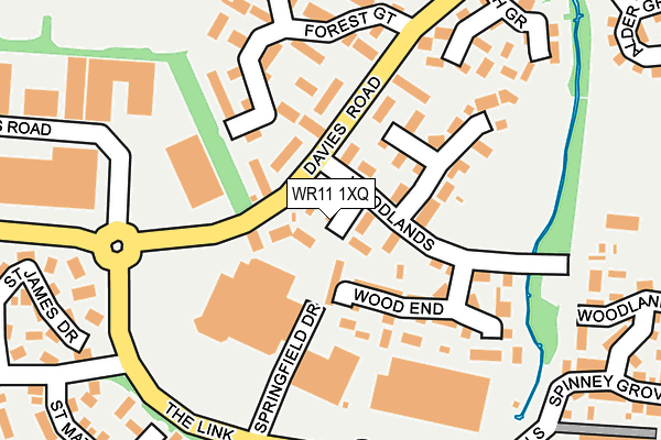WR11 1XQ map - OS OpenMap – Local (Ordnance Survey) WR11 1XQ map - OS OpenMap – Local (Ordnance Survey)