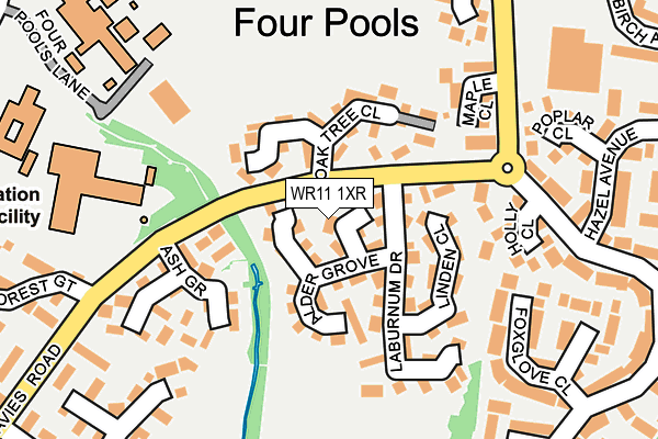 WR11 1XR map - OS OpenMap – Local (Ordnance Survey) WR11 1XR map - OS OpenMap – Local (Ordnance Survey)