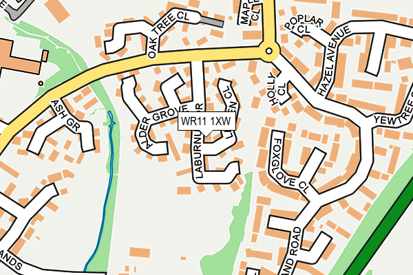 WR11 1XW map - OS OpenMap – Local (Ordnance Survey) WR11 1XW map - OS OpenMap – Local (Ordnance Survey)