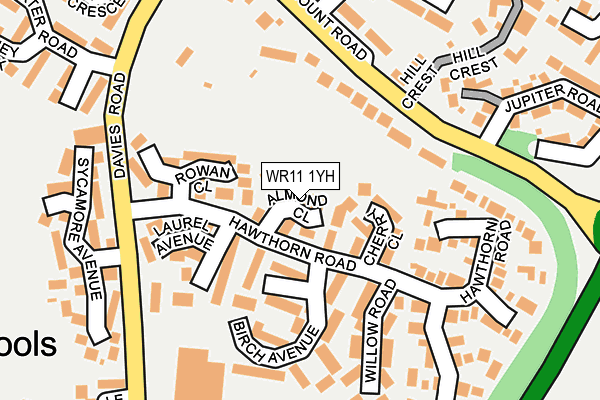WR11 1YH map - OS OpenMap – Local (Ordnance Survey) WR11 1YH map - OS OpenMap – Local (Ordnance Survey)