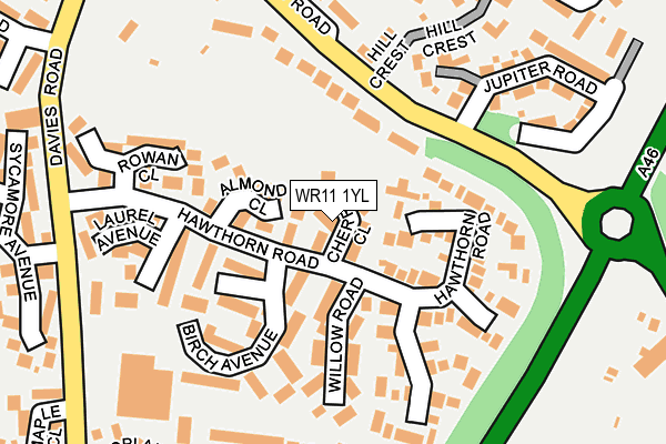 WR11 1YL map - OS OpenMap – Local (Ordnance Survey) WR11 1YL map - OS OpenMap – Local (Ordnance Survey)