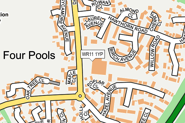 WR11 1YP map - OS OpenMap – Local (Ordnance Survey) WR11 1YP map - OS OpenMap – Local (Ordnance Survey)
