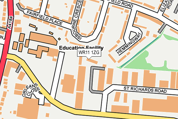 WR11 1ZG map - OS OpenMap – Local (Ordnance Survey) WR11 1ZG map - OS OpenMap – Local (Ordnance Survey)
