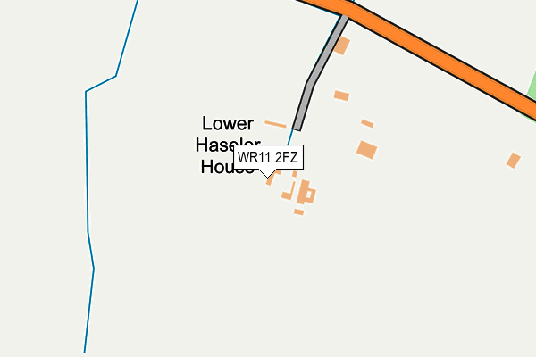 WR11 2FZ map - OS OpenMap – Local (Ordnance Survey) WR11 2FZ map - OS OpenMap – Local (Ordnance Survey)