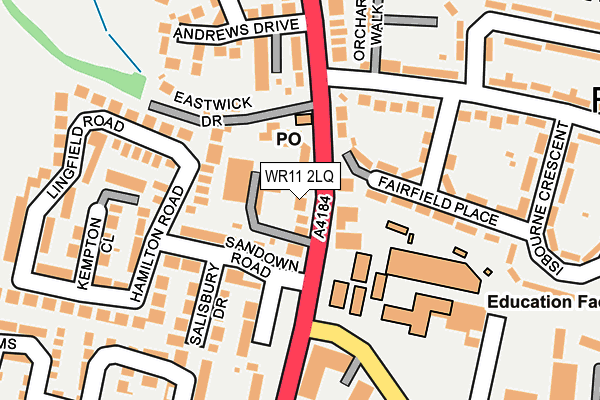 WR11 2LQ map - OS OpenMap – Local (Ordnance Survey) WR11 2LQ map - OS OpenMap – Local (Ordnance Survey)