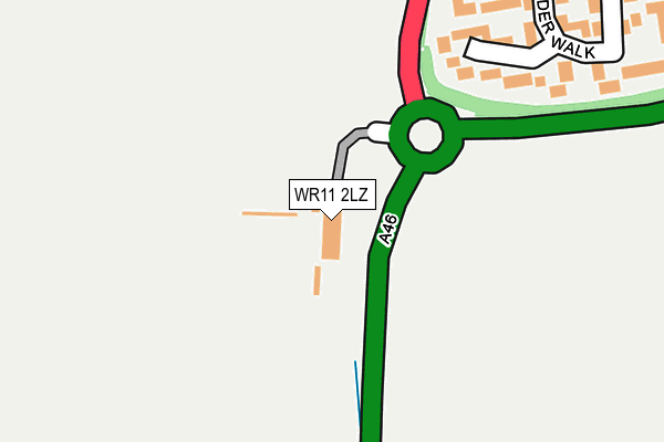 WR11 2LZ map - OS OpenMap – Local (Ordnance Survey) WR11 2LZ map - OS OpenMap – Local (Ordnance Survey)