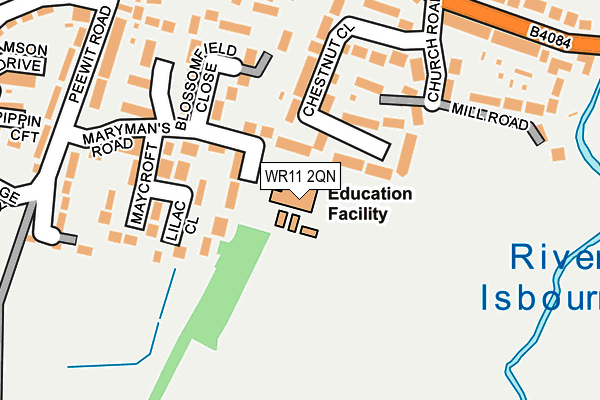 WR11 2QN map - OS OpenMap – Local (Ordnance Survey) WR11 2QN map - OS OpenMap – Local (Ordnance Survey)