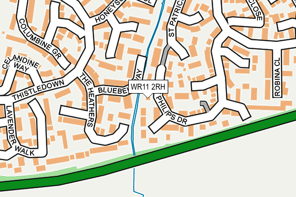 WR11 2RH map - OS OpenMap – Local (Ordnance Survey) WR11 2RH map - OS OpenMap – Local (Ordnance Survey)