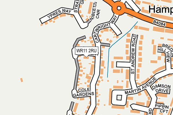 WR11 2RU map - OS OpenMap – Local (Ordnance Survey) WR11 2RU map - OS OpenMap – Local (Ordnance Survey)