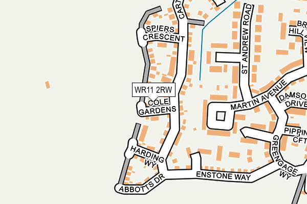 WR11 2RW map - OS OpenMap – Local (Ordnance Survey) WR11 2RW map - OS OpenMap – Local (Ordnance Survey)