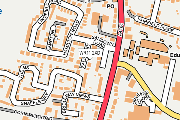 WR11 2XD map - OS OpenMap – Local (Ordnance Survey) WR11 2XD map - OS OpenMap – Local (Ordnance Survey)