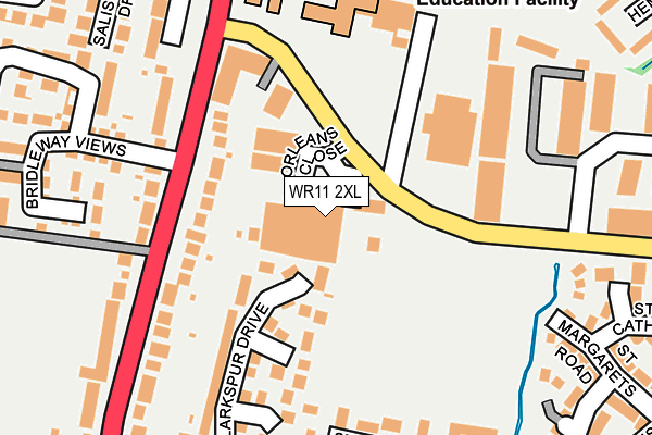 WR11 2XL map - OS OpenMap – Local (Ordnance Survey) WR11 2XL map - OS OpenMap – Local (Ordnance Survey)