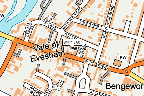 WR11 3AX map - OS OpenMap – Local (Ordnance Survey) WR11 3AX map - OS OpenMap – Local (Ordnance Survey)