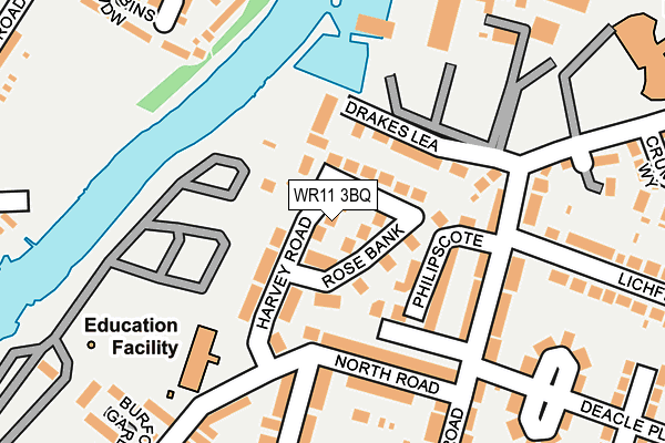 WR11 3BQ map - OS OpenMap – Local (Ordnance Survey) WR11 3BQ map - OS OpenMap – Local (Ordnance Survey)